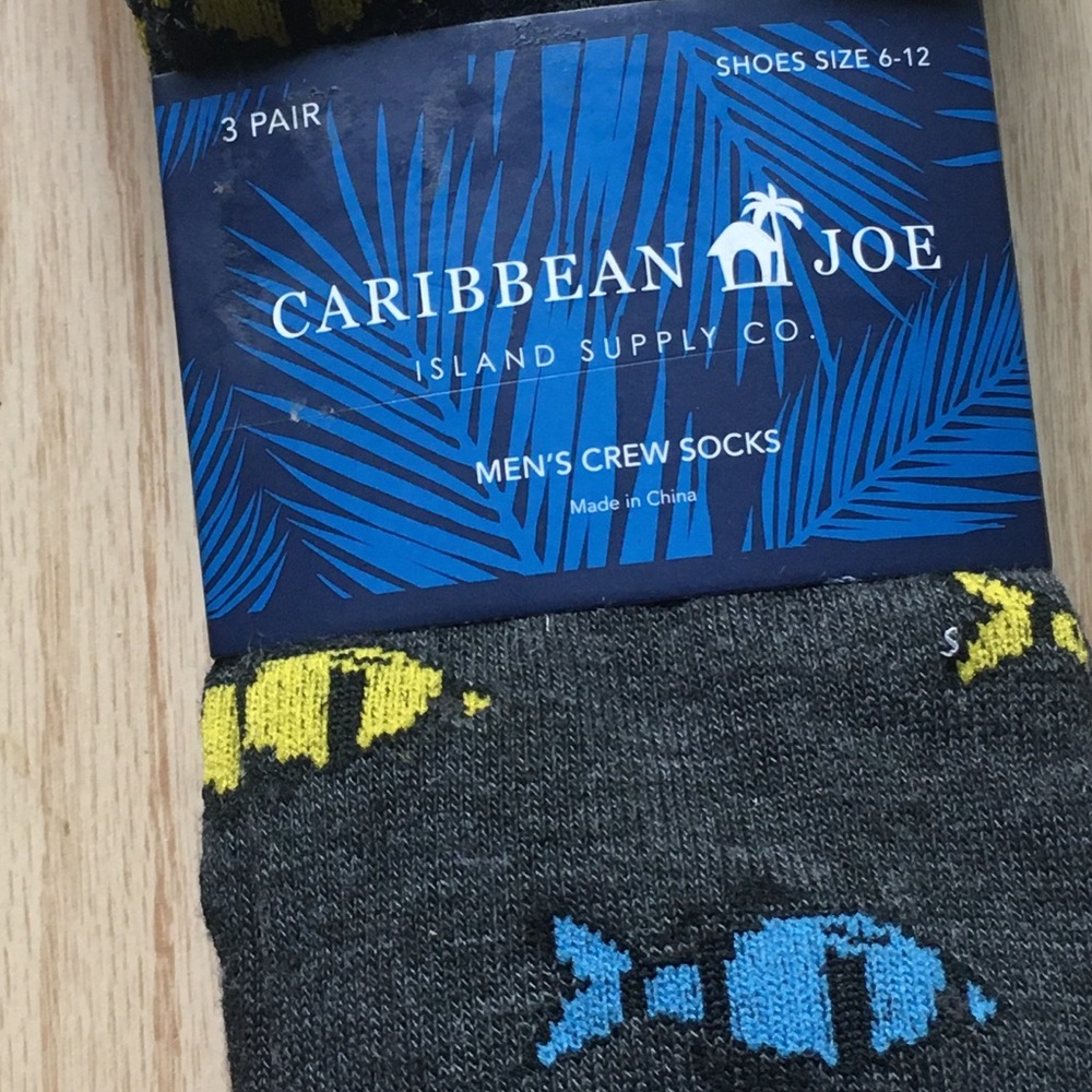 3pairs Caribbean Joe Island Supply Co